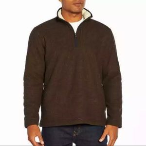NWT Orvis Brighton Men's Sherpa Lined 1/4 Zip Pullover